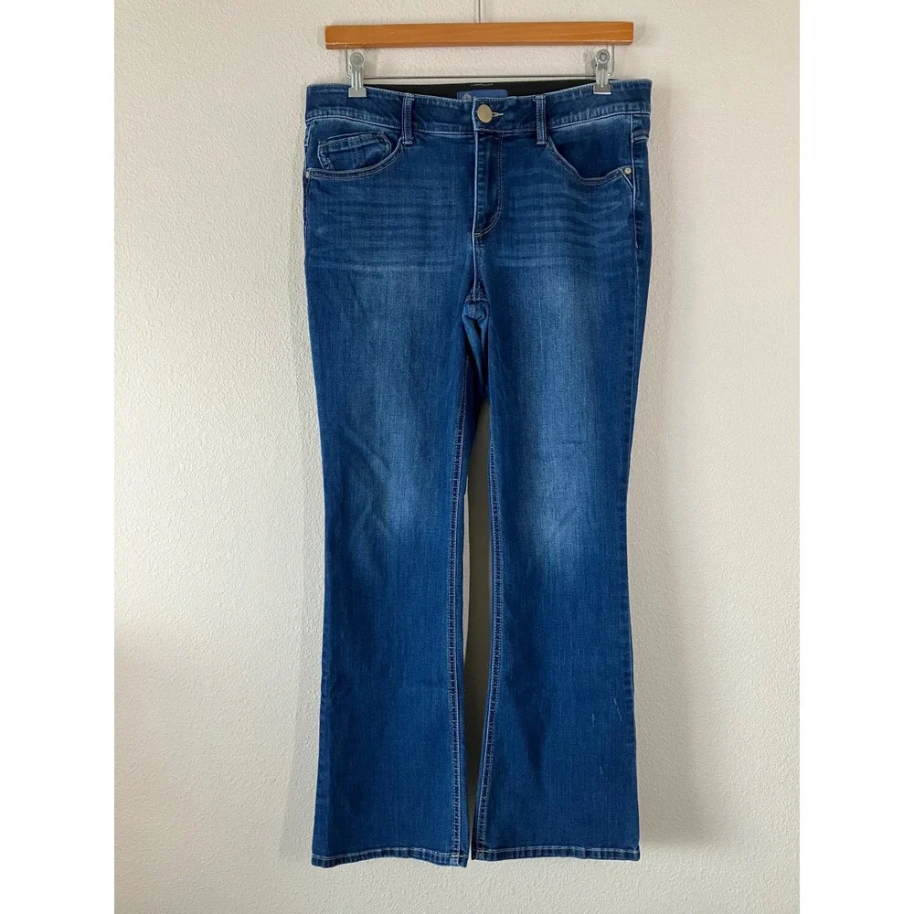 DEMOCRACY Itty Bitty Bootcut 14 Absolution Slimming Stretch Denim Blue Jeans
